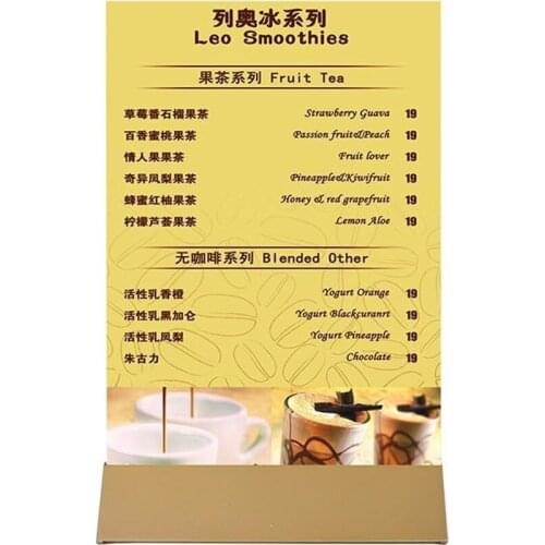 Metal Block Stand Poster Display Advertising Banner Stand Up KT Board Label Clip Stand Desk Sign Menu Stand Metal Label Holder