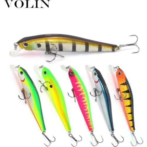 VOLIN 1pc NEW Model Long Casting Fishing Lure 90mm 10g Hard Bait with Ball High Quality Wobblers Minnow Lure