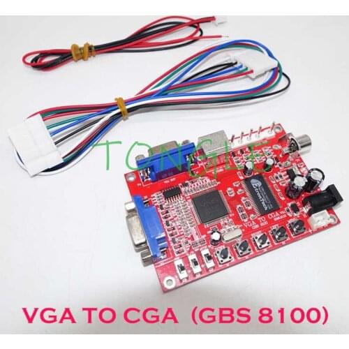 Professional VGA to CGA/CVBS/S-VIDEO Converter Arcade Game Video Converter Board for CRT LCD PDP Monitor High Definition