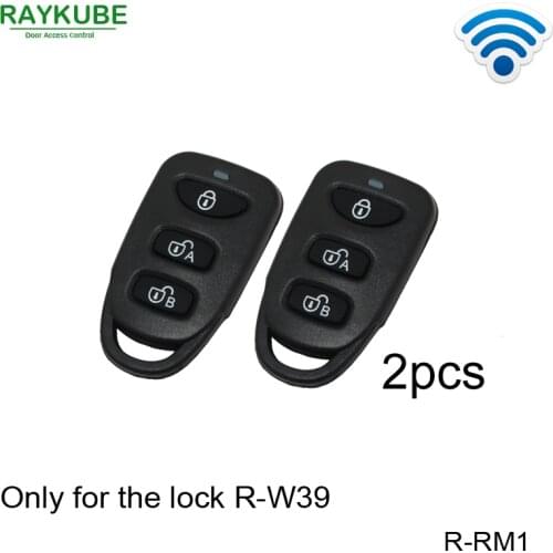 RAYKUBE R-RM1 2pcs Wireless Remote Control Keys Work With Our Electric Lock R-W39