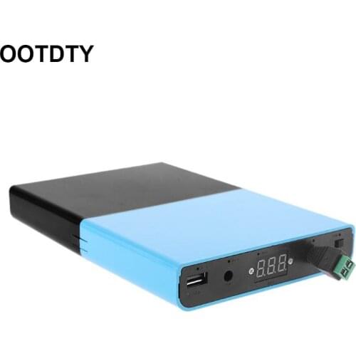 USB DC 12V-24V Adjustable Output 12x 18650 Batteries DIY Power Bank Charger for Laptop Mobile Phone Router Tablet LED