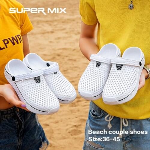 Unisex Comfortable Summer Sandals Womens Beach Shoes Quick-drying Thick-soled Non-slip Slippers Wooden C Flip-Flops