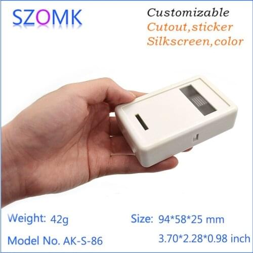 Shenzhen plastic electronics enclosure handheld project box (1 pc) 94*58*25mm small plastic boxes sensor box distribution box