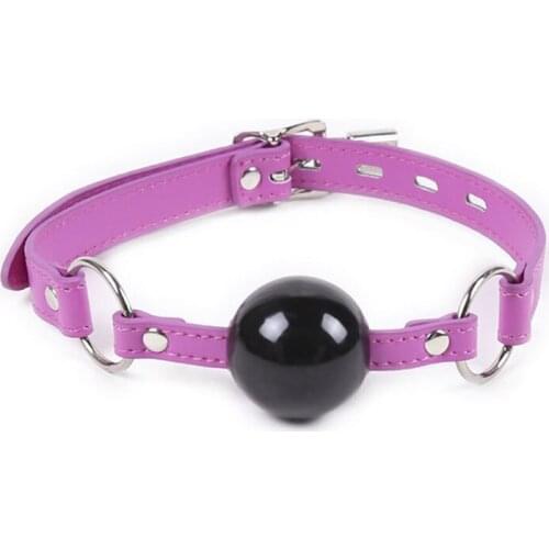 Silicone Gag Ball Leather Bondage Belt Adult Games Erotic Slave Restraints BDSM Torture Sex Tools For Couples Women Mouth Gag