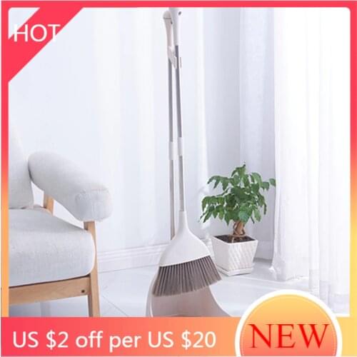 Water Sweeper Foldable Push Broom Long Handle Support Metal Dustpan Lobby Tile Squeegee Kitchen Recogedor Dust Remover ZZ50SB