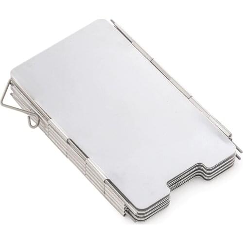 Yofeil 9 plate wind shield screen mini folding outdoor camping cooking pot gas stove windshield aluminum alloy Wind Screen