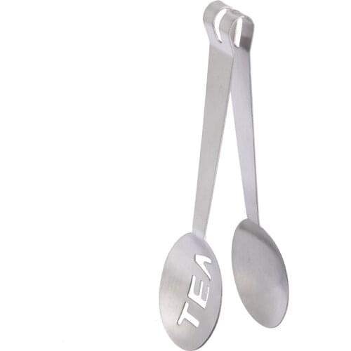 Mayitr Stainless Steel Tea Bag Tongs Tea Bag Clip Tea Bag Holder Squeezer Herb Grip for Home Kitchen Bar Drinkware Accessories