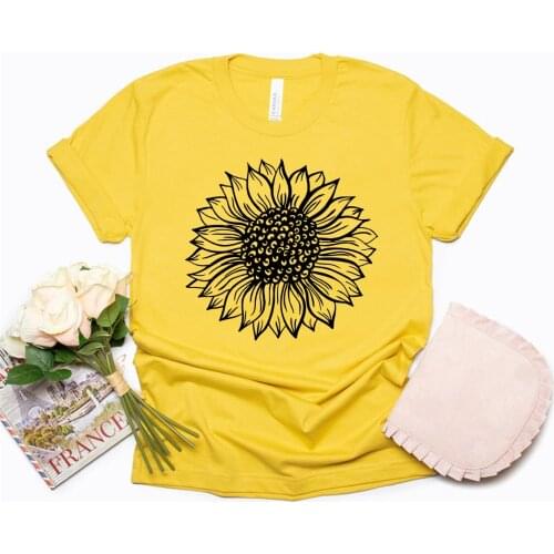 Womens Garden Shirt Sunflower T-Shirt Sunflower Graphic Tee You Are My Sunshine Tops Summer Casual Plus Size Shirts