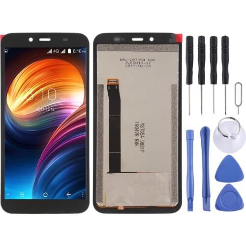 LCD Screen and Digitizer Full Assembly for Blackview BV5500 Display Screen 5.5 inch Touch ScreenBlack