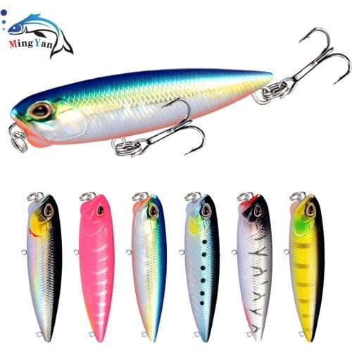 1pcs Floating Pencil Fihsiing Lure 6.5cm/5.5g Topwater Crankbait Bass Snakehead Hard Baits Float Long Casting Jerkbait