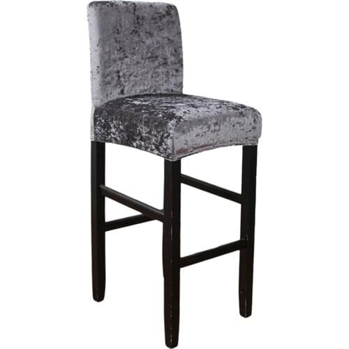 10 Color Velvet Fabric Chair Cover Plush Stretch Chair Cover For Dining Chairs Wedding Banquet Party Chair Protective Slipcover