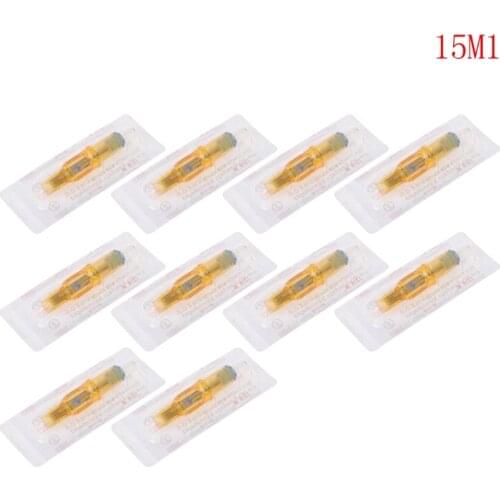 10pcs Sterilized Disposable Tattoo Cartridge Needle Tools RL/RM/M1/RS Accessory
