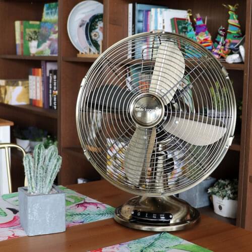 Retro 12inch Wall fan wall-mounted electric fan home restaurant shaking head mute Air Cooler Fan industrial wall-mounted fan