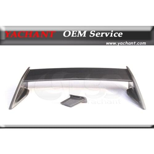 Car-Styling Full Carbon Fiber Rear Spoiler 2 Pcs Fit For 1995-2000 Mitsubishi FTO Version-R Style Rear Trunk Spoiler Wing