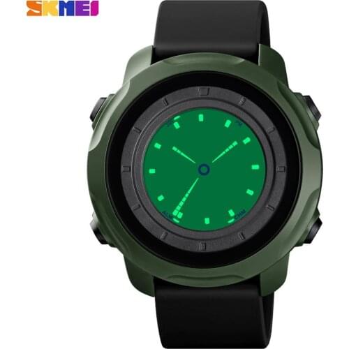 SKMEI Creative Relogio Masculino Watch Men Digital Watch Waterproof Stopwatch Alarm Sport Wristwatch Male Clock Dual Time Mode
