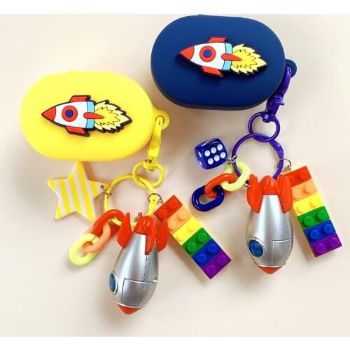 Cute Space Rocket Series Cover for Xiaomi Redmi AirDots 3 Case for Mi AirDots3 TWS Wireless Bluetooth Earphone Charging Case Box