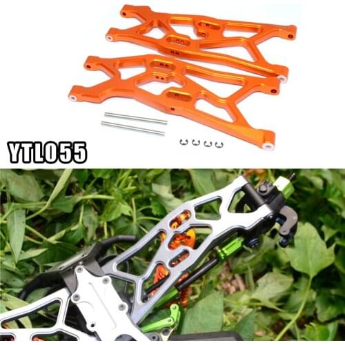 GPM AXIAL 1/8 YETI XL AX90032 MONSTER BUGGY Climbing car Upgrade accessories Metal Aluminum alloy front lower arm 1 pair