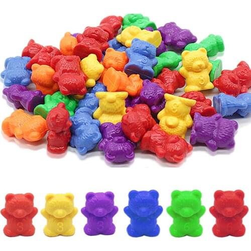 Early Education Toy Rainbow Weight Counting Bear Color Classification Kids Educational Toys for Children Gifts