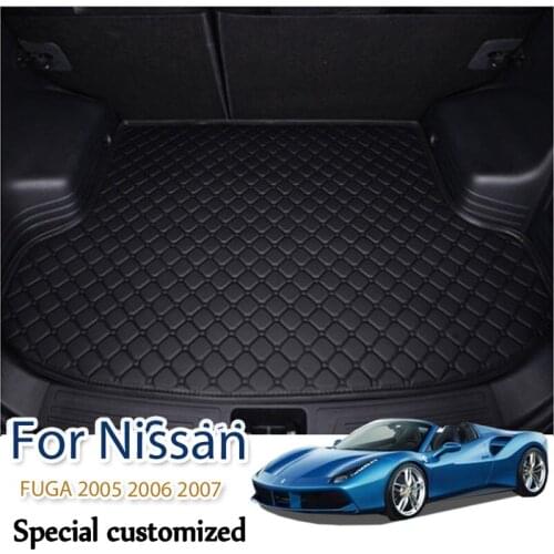 Custom Car trunk mat for Nissan FUGA 2005 2006 2007 cargo liner carpet interior accessories cover