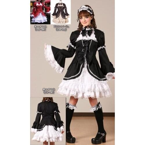 LLT013) Long Sleeveless Sweet Lolita Short Dress Ball Gown Fancy Prom Dress Halloween Party Masquerade Costume