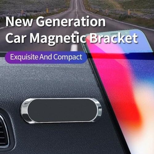 Magnetic Holder For Phone in car Mini Shape GPS Mount Stand Universal Paste Mobile Phone Holders Wall Nightstand Support