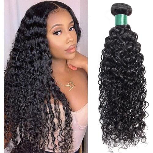 MISS LISA 28 30 Inch Human Hair Bundles Water Wave Hair Bundles Peruvian Hair Weave Bundles Natural Color Hair Extensions