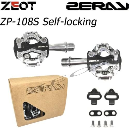 ZERAY New ZP-108S Cycling Road Bike MTB Clipless Pedals Self-locking Pedals SPD Compatible Pedals Bike Parts 108S Free Shipping