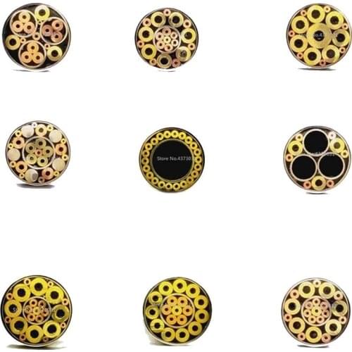 New 21 Kinds Design 6mm Mosaic Pin Rivets for DIY Knife Handle Screw Decorate Exquisite Style Knife Handle Tool Rivet Length 9cm