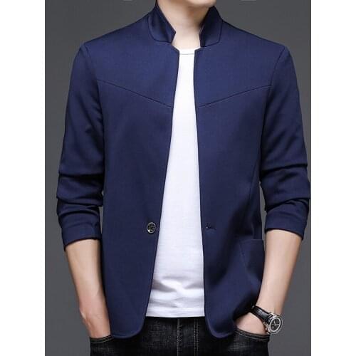 New Style Classic Brand Casual Fashion Slim Fit Business Royal Blue Men Suit Jackets Blazer Coats Mens Clothing