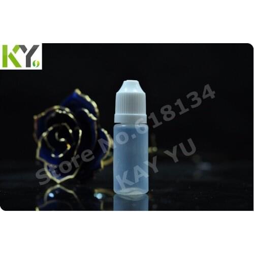 Wholesale free shipping 2500 pieces/ lot 10ml PE clear eyedrop bottle, dropper bottle, childproof bottle FEDEX