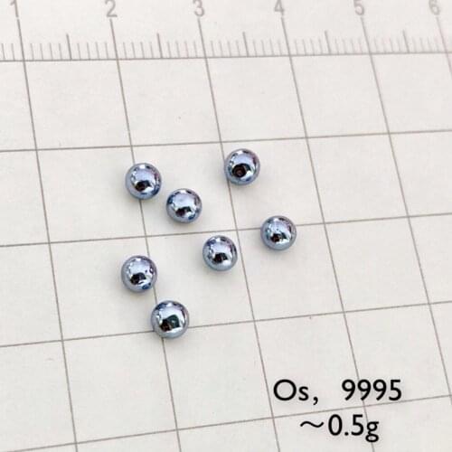 0.5g Osmium Ball Bead Pure 99.95% Periodic Table of Rare-earth Precious Metal Elements for Research Study Education Collection