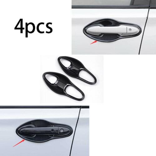 Fit For Honda HR-V Vezel 2016-2020 Exterior Outside Door Bowl Trim Carbon Fiber Car modification Auto parts