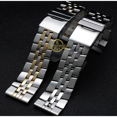 Stainless steel watchband 22mm 24mm solid metal band Watchstrap mens watch bracelet for A49350 AB042011