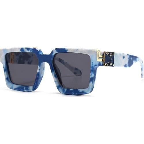 Vintage Fashion Luxury Brand Designer Oversized Square Sunglasses Women Men Shield Big Frame Travel Sun Glasses For Female UV400