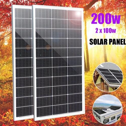 Solar panel 12v 300w 100w Glass solar cell kit battery charger photovoltaic home system for car boat Vans camping travel 1000w