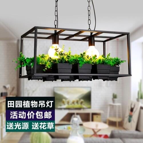 Modern led iron hanging lights industrial lamp chandelier kitchen dining bar commercial lighting kitchen fixtures dining room