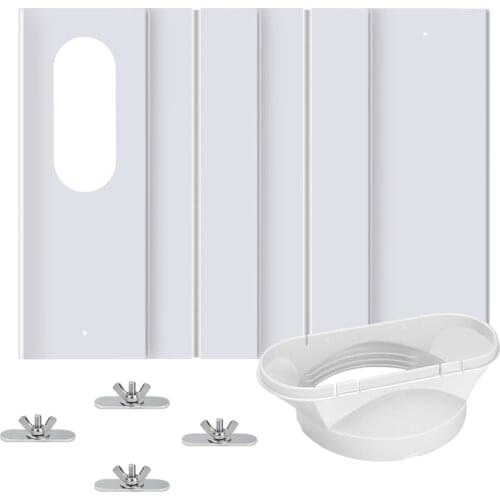 Universal Portable Air Conditioner Window Kit Panel Slide Plate Wind Shield