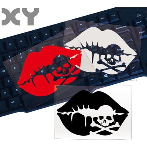 XY Waterproof Car Sticker Kiss Lip Skull for Motorcycle Reflective Type Funny Sexy Car Vinyl Stickers