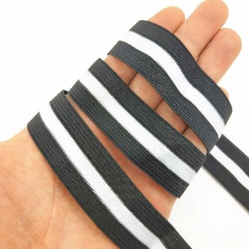 High quality silicone non slip elastic webbing 25mm 20 meters for sewing pants hat accessories
