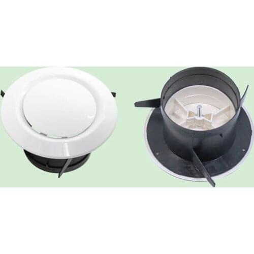 75mm 100mm Air Vent Extract Valve ABS Grille Round Diffuser Ducting Ventilation Cover Exhaust Hood HVAC Parts