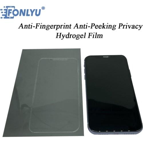 FONLYU Anti Spy Privacy Soft Hydrogel Film For Samsung S21 Protector Apply Film Cutting Machine Cutting Plotter F140 F150 F200