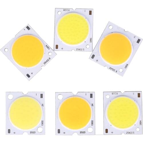 1pc cob led light dc led bulb chip on board 15W 20W 30W 25x22.5mm for diy