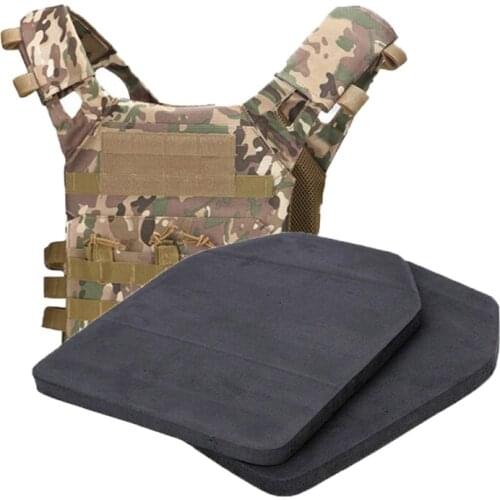 2 Durable Foam Training Armor Plates Non-ballistic Dummy SAPI Tactical Vest Shockproof Carrier for AVS JPC Military Airsoft Vest