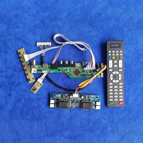 4CCFL 30-Pin LVDS Signal Analog Matrix drive board Kit USB VGA AV HDMI-compatible 1440*900 Fit LTM190M2/M190A1/M190MWW1/M190MWW3