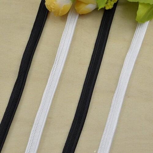 5Meters 8mm White Black Ombre Braided Piping Lip Cord Trim Pillow Cover Rope Cushion Trim Upholstery Edging Trim Sewing Supplies