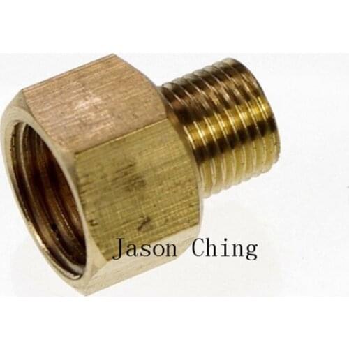 5 pieces Brass 1/8" Male x 1/4" BSPP Connection Hex Female Adapter Reducer Bushing