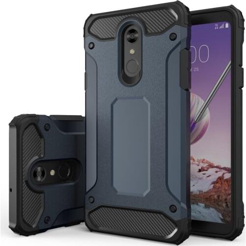 50 pcs For LG Stylo4 Stylo3 Shockproof Matte Hard PC TPU 2 in 1 Armor Phone Case For LG K9 G7