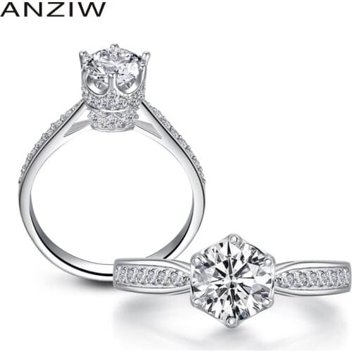 Женские серебряные кольца Anziw China At AliExpress