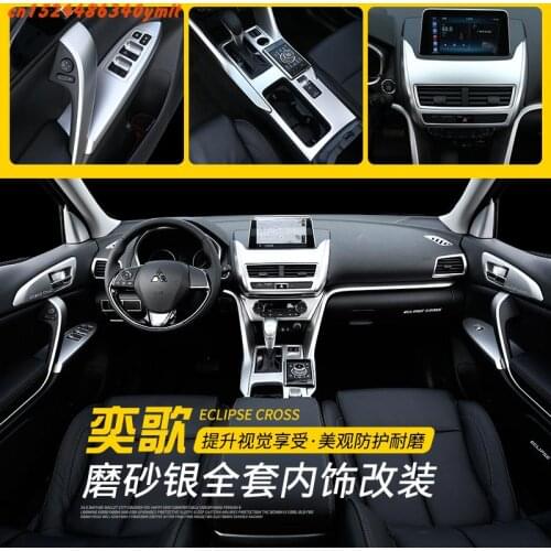 Car Accessories High-quality ABS Chrome interior trim sequins, dashboard trim For Mitsubishi Eclipse Cross 2018 2019