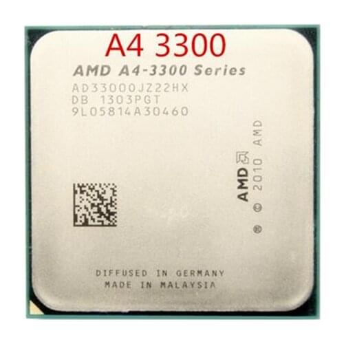 Free shipping for A4 3300 Dual-Core DeskTop 2.5GHz CPU AD33000JZ22HX 65W Socket FM1